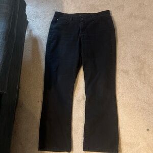 Lee black pants back embroidered